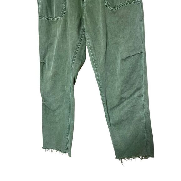 Vervet Green Straight Leg Raw‎ Hem Pants Size 28 - Picture 3 of 9